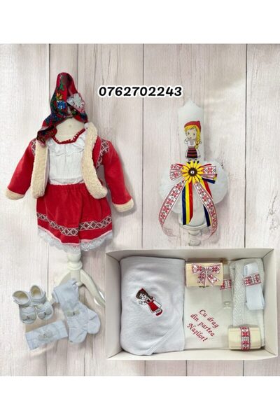 Botez Set national- fetita cu tematica cu hainuta