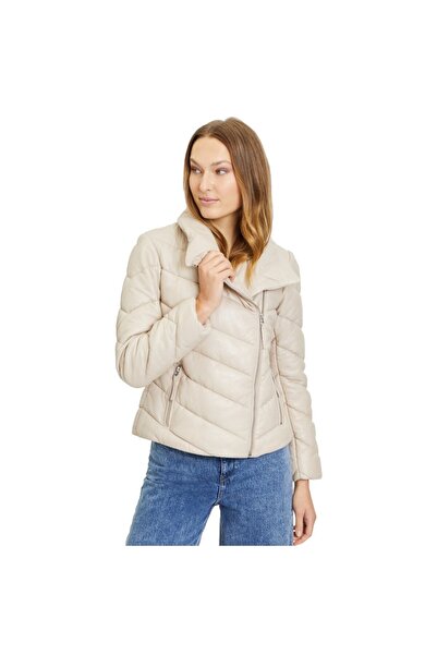 mauritius Geaca de Iarna din Piele Dama Gipsy Bej GWRomea