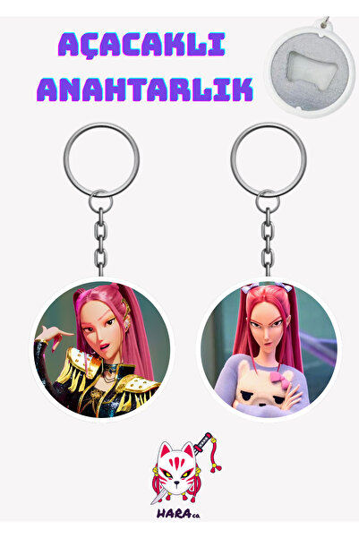 Hara Company Set de deschizători de chei KPOP Demon Hunters Animesi Mira Anime (2 bucăți)