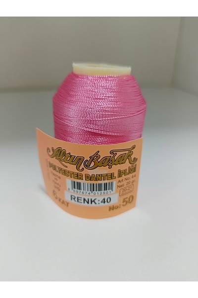 Altınbaşak خيط بوليستر وأسلاك دانتيل 20 جرام رقم: 50 6 طبقات