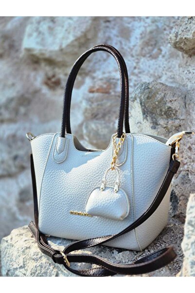 VİCTORİA POLO Victoria & Polo Women's Hand and Shoulder Bag with Mini Wallet Detail