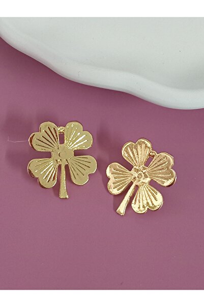 mos&more Gold Clover Women's Earrings