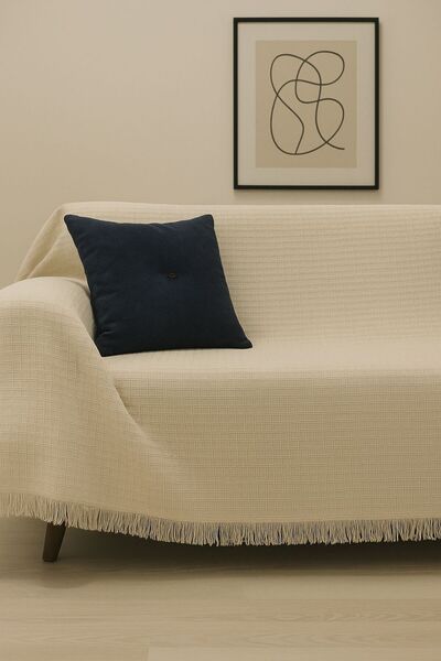 OSIO غطاء كرسي ميا 180×220 سم مع شراشيب