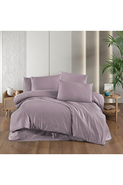 INTER Z Double Satin Duvet Cover Set Plum