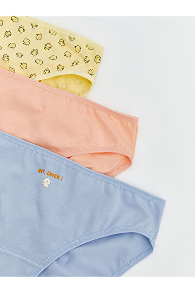 LC Waikiki Yellow Printed Bikini Panties 3-Pack