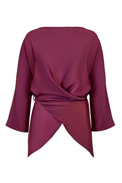 UTOPIAN Yarasa Kol Asimetrik Bluz