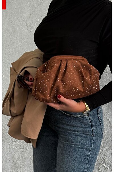 beda Portofoliu din piatră de catifea - Geantă cu curea