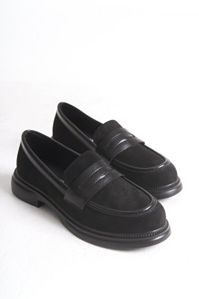 LEVONYA Γυναικείο Μαύρο Σουέντ Ορθοπεδικό Μοκασίνι