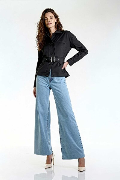 UTOPIAN Düğme Detaylı Kemerli Ceket