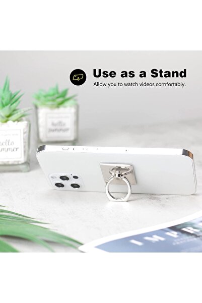 USIDE 360' Degree Rotatable Adhesive Phone Selife Ring Phone Stand 2 Pcs