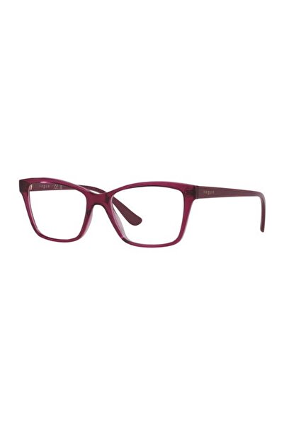 Vogue Rame de ochelari, Vogue, VO 5420 2909, dreptunghiulare, vișinie, plastic, 53 mm x 17 mm x 140 mm