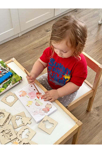 ShinKid Set de desen Montessori - 40 de șabloane