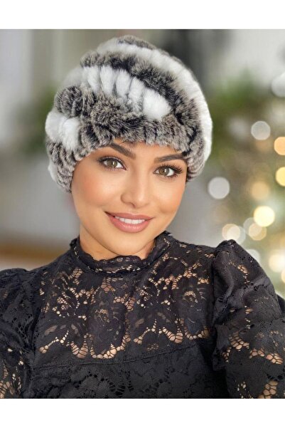 Confortino Elegant and warm ALISE fur hats - universal size, lined inside
