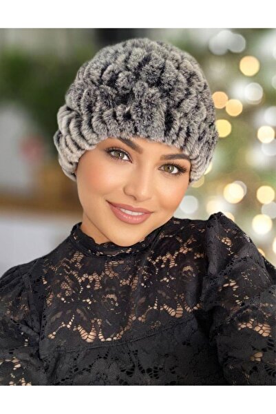 Confortino Elegant and warm ALISE fur hats - universal size, lined inside