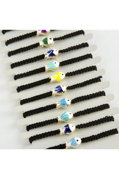 nolva سوار مضفر من المينا السمكية