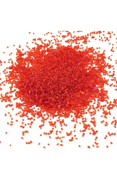 Serhat Aksesuar ve El İşçilik Cut Beads Orange 2X1.5 mm (100 Gr 4000 Pieces)