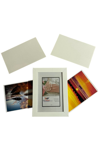 ozcanlar Yapışkanlı Sök-tak 10x15 Fotoğraf Çerçevesi Beyaz - 1 Adet
