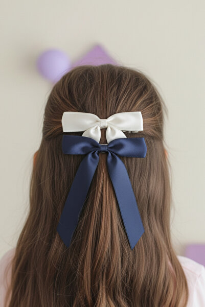 chipiques 2-dijelni set balerina mašne od satenske trake u tamnoplavoj i krem...