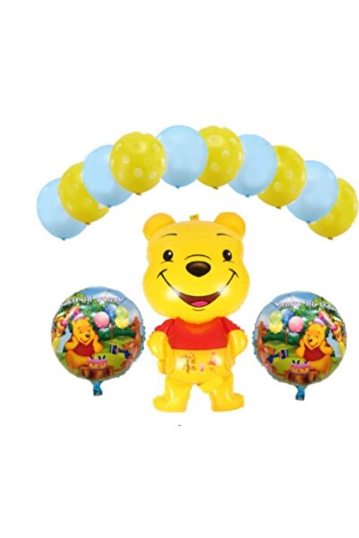Baloane Vesele Set Baloane Folie Si Latex Winnie The Pooh SET276