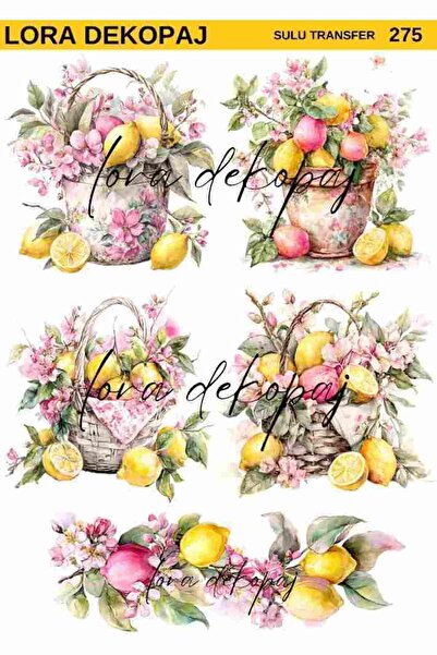 Lora Dekopaj Sulu Transfer Kağıdı - 275 25x35 cm