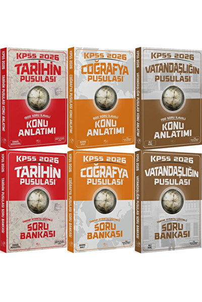 CBA Akademi 2026 KPSS Tarihin Pusulası Coğrafya Pusulası Vatandaşlığın Pusula...