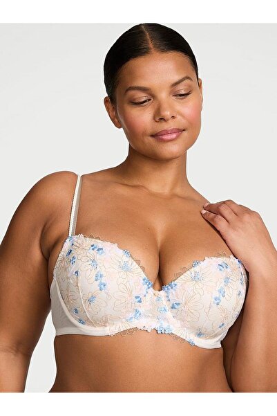 Victoria's Secret İşlemeli Hafif Dolgu Destekli Demi Sütyen
