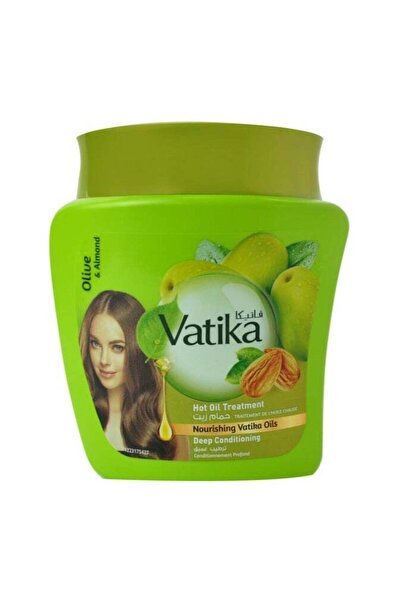 Vatika علاج الزيت الساخن بالزيتون واللوز لترطيب عميق 500 مل