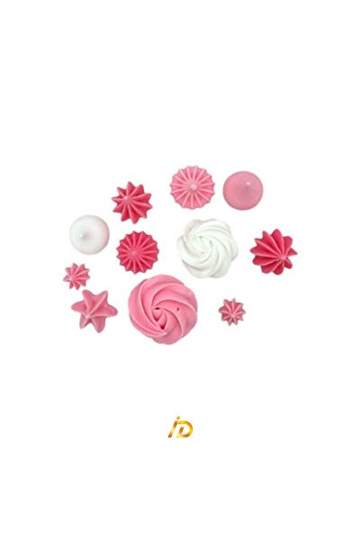 Ingrediente Dulci 2G Impex – Decorațiune comestibilă – Mini bezele asortate (alb și roz) #12393 – 11buc.