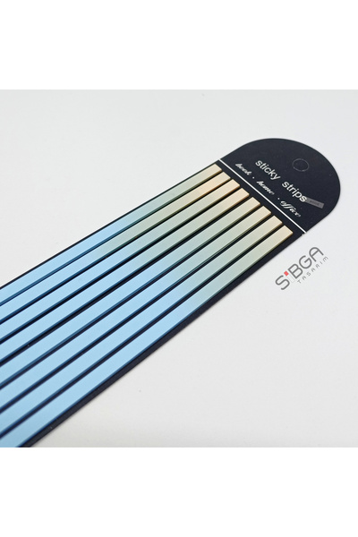 sibga tasarım Premium Marbled Colored Long Strip Transparent Post-It Note Post-It Note Post It. Bookmark 160 Sheets