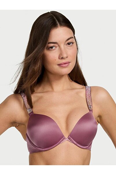 Victoria's Secret Bombshell Işıltılı Askılı 2 Beden Büyük Gösteren Push-Up Sü...