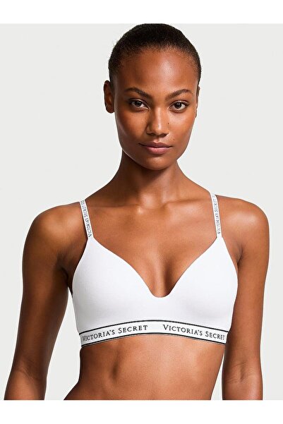 Victoria's Secret Underwire Free Cotton Bra with Light Padding Support
