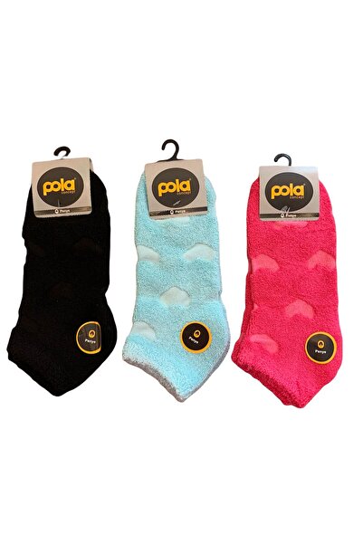 Gawzera Pola 12'Li Ters Towel Colored Booties Socks