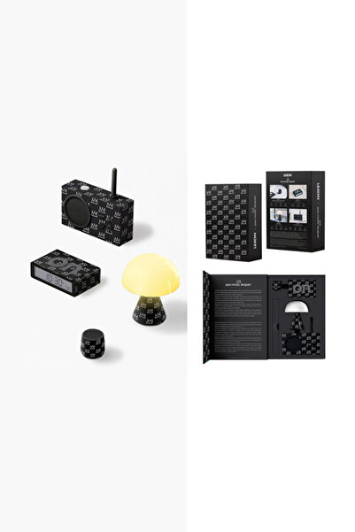 Lexon Gift Set Crown (Mino+ Speaker, Mina M LED Lamp, Flip+ Alarm Clock, & Tykho 3 Fm Radio & Speaker)