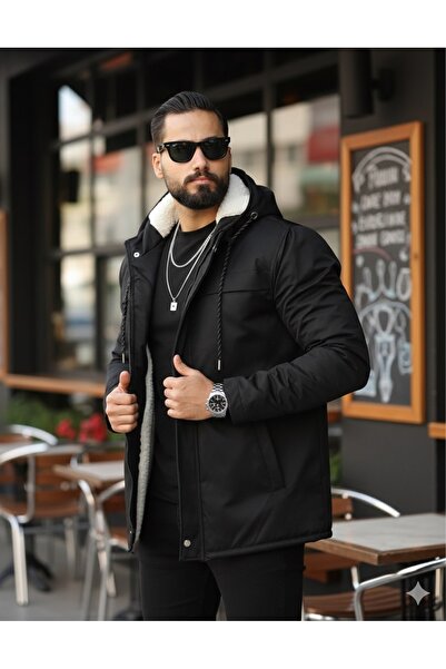 S&M CLOTHİNG НОВ СЕЗОН МЪЖКО ПАЛТО С КОЖЕНА ПОДПЛАТКА И ВОДОУСТОЙЧИВО