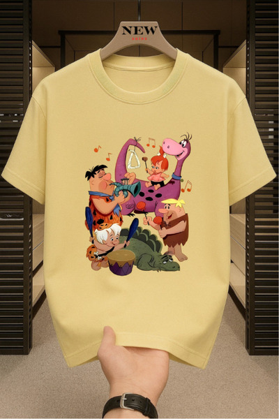 New Shine Μπλουζάκι Çakmaktaş Ailesi με τύπωμα Unisex oversized