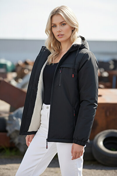 FLUEND MODA Women's Waterproof and Windproof Coat Jacket