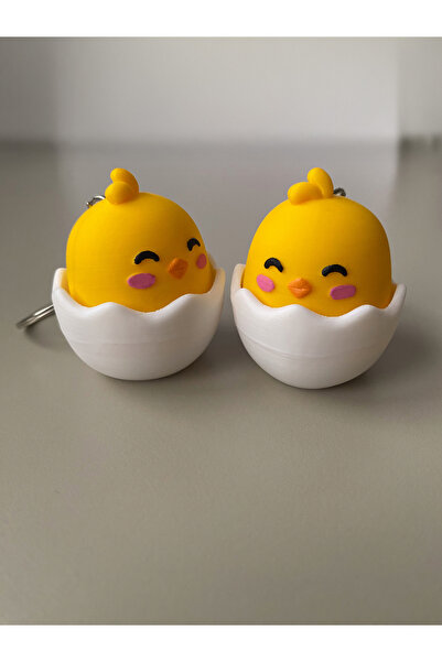 Figuva Chick Keychain - Clickable Stress Relief Cute Chick - Bag Ornament Charm - Single