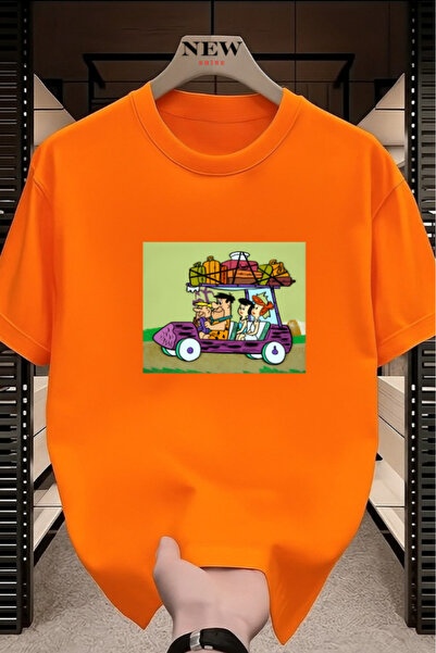 New Shine تي شيرت عائلة تشاكباتش مطبوع للجنسين قصة فضفاضة