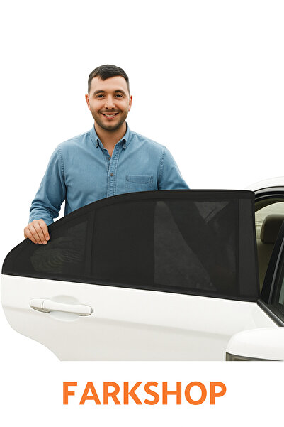 FARKSHP BMW E36 (3 KASA) Uyumlu ÖZEL 2'Lİ Oto Yan Cam Güneşliği, Arka Cam Gün...