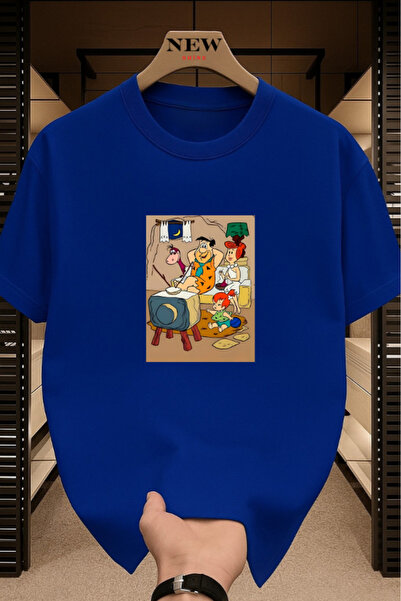 New Shine Çakmaktaş Family Printed Unisex Oversized T-Shirt