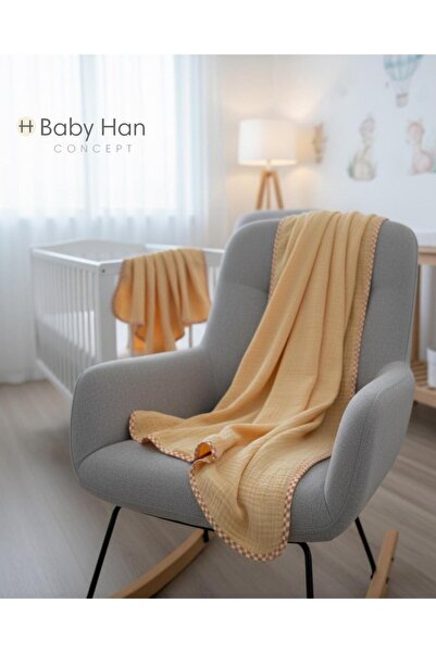 BABY HAN CONCEPT Muslin 4 Layer 100X100 cm Baby & Kids Multi-Purpose Muslin C...