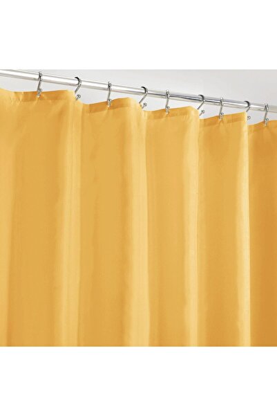 4basix Extra Long Heavy Duty Flat Weave Shower Curtain - 72 x 72 in, Mustard Yellow
