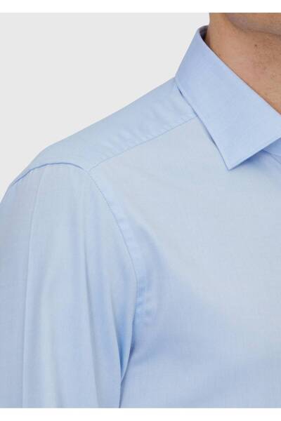 Ramsey Blue Regular Fit Woven Classic 100% Cotton Shirt