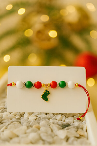Classybyvega Yılbaşı Şans Bilekliği – Noel Çorabı Charm Kadın Bileklik ✨