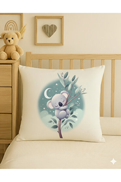 ALAMODECOR Çocuk Odası Çift Taraflı Dijital Baskılı Tekli Kırlent Kılıfı