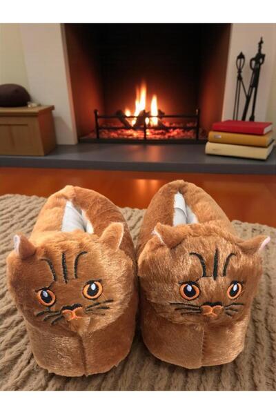 MARKABONİ Παιδικά μαλακά παπούτσια για το σπίτι με φιγούρες ζώων και γατών