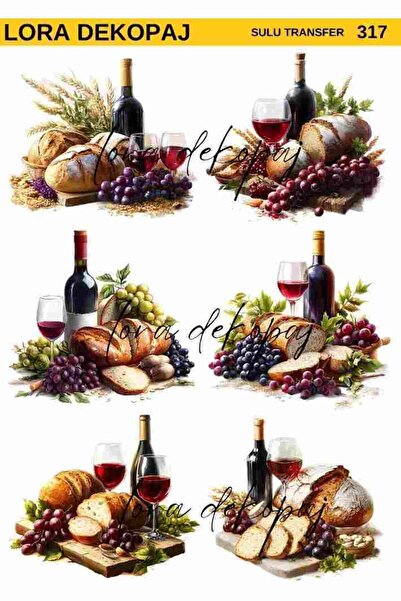 Lora Dekopaj Sulu Transfer Kağıdı - 317 25x35 cm
