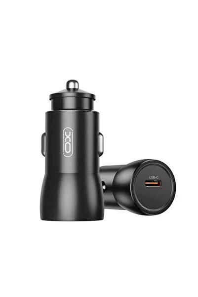 Xo Încărcător auto CC57 25W Tip-C - Metalic - Încărcare rapidă - Negru