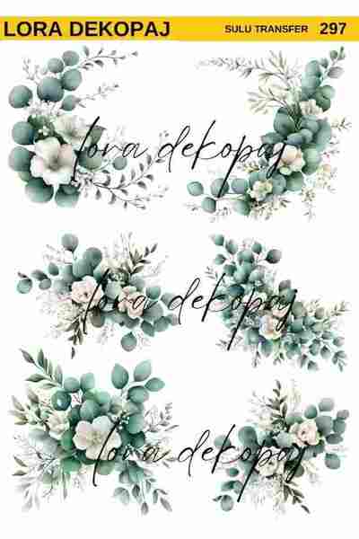 Lora Dekopaj Sulu Transfer Kağıdı - 297 25x35 cm