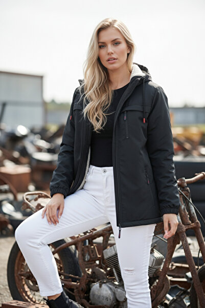 FLUEND MODA Women's Waterproof and Windproof Coat Jacket